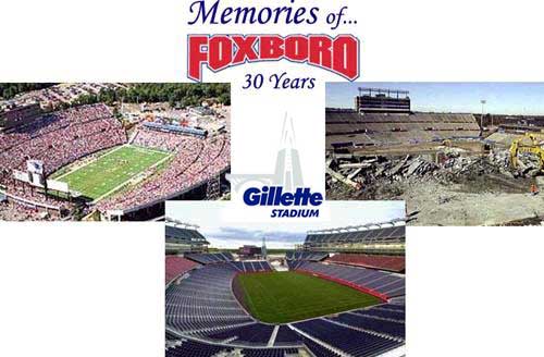 Stadium seats are seen in Gillette Stadium in Foxborough, Mass